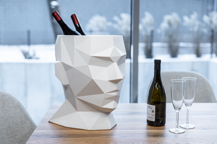 Bloempot ADONIS - 39x25x40cm - polyethyleen - wit