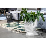 Bloempot ADONIS - 39x25x40cm - polyethyleen - wit