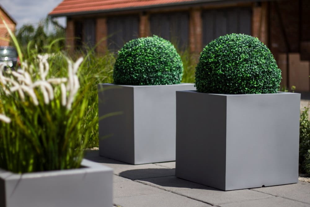 Bloempot PIXEL POT - 50x22x50cm - polyethyleen - wit
