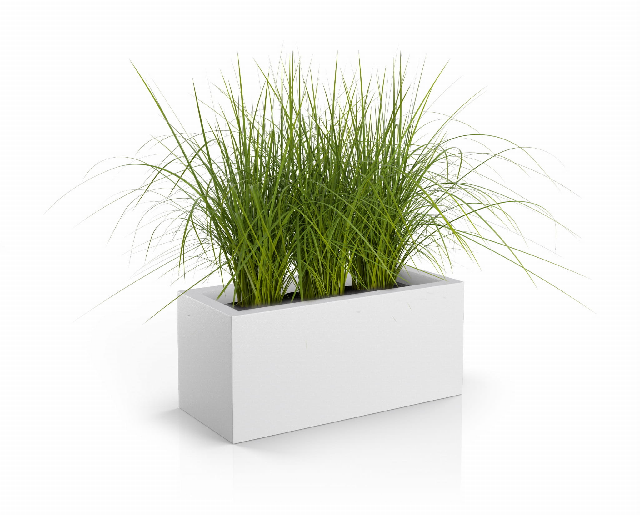 Plantenbak LONG - voor binnen en buiten - 90x40x40cm - wit