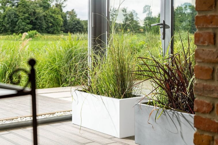 Plantenbak LONG - voor binnen en buiten - 90x40x40cm - wit