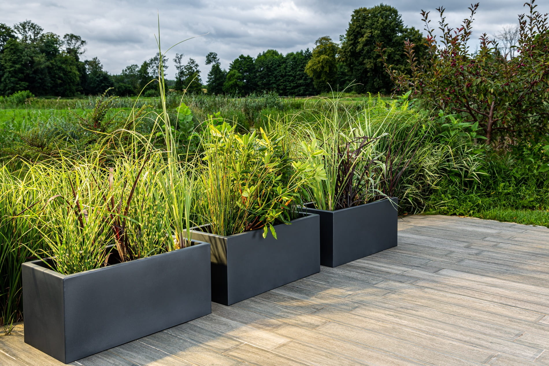 Plantenbak LONG - voor binnen en buiten - 90x40x40cm - wit