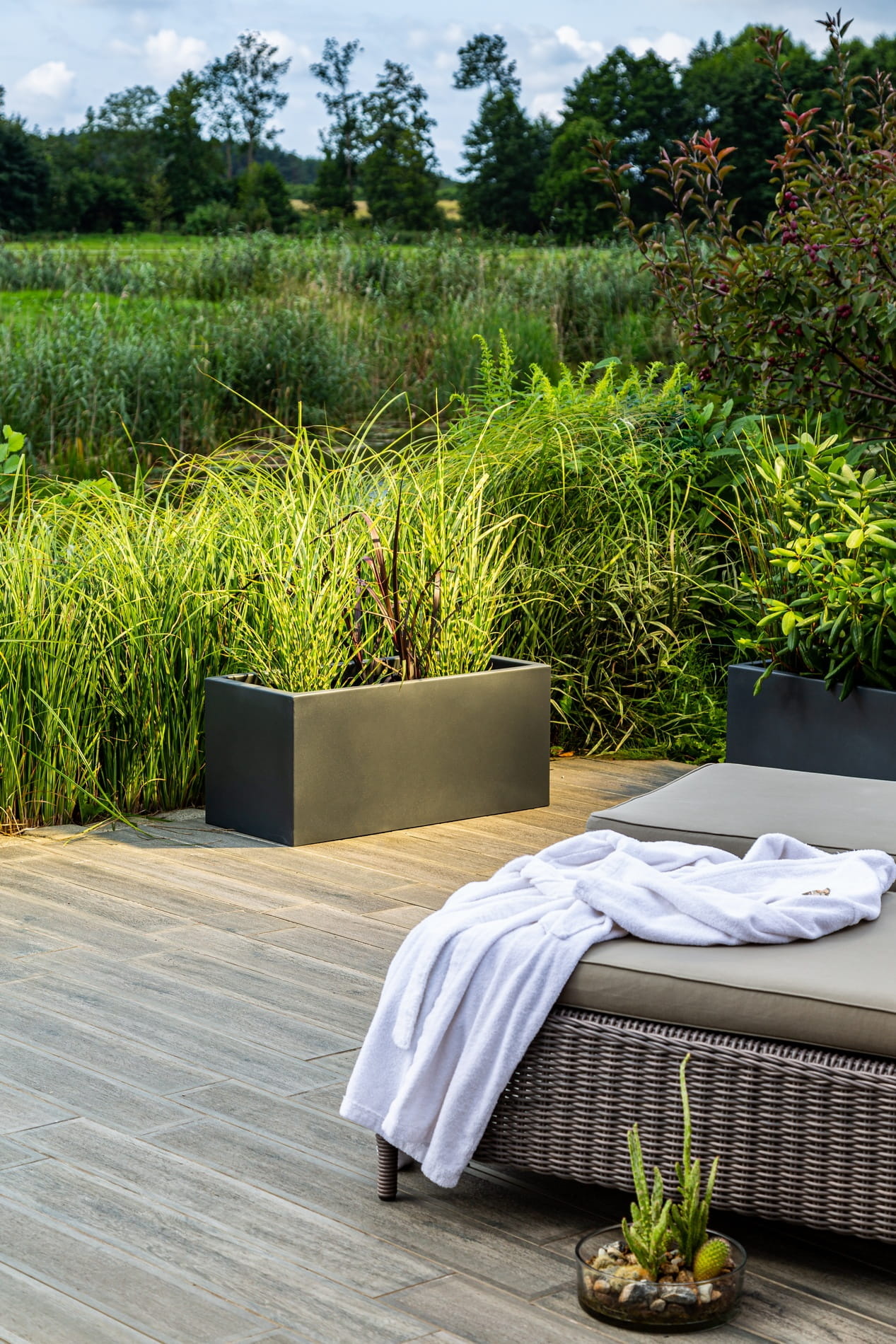 Plantenbak LONG - voor binnen & buiten - 90x40x40cm - antraciet