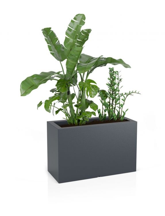 Plantenbak LUNGO MAXI - 80x35x50cm - antraciet