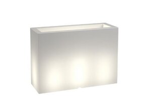 Plantenbak LUNGO GRANDE - 85x35x60cm - wit - met verlichting