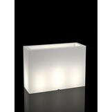 Plantenbak LUNGO GRANDE - 85x35x60cm - wit - met verlichting