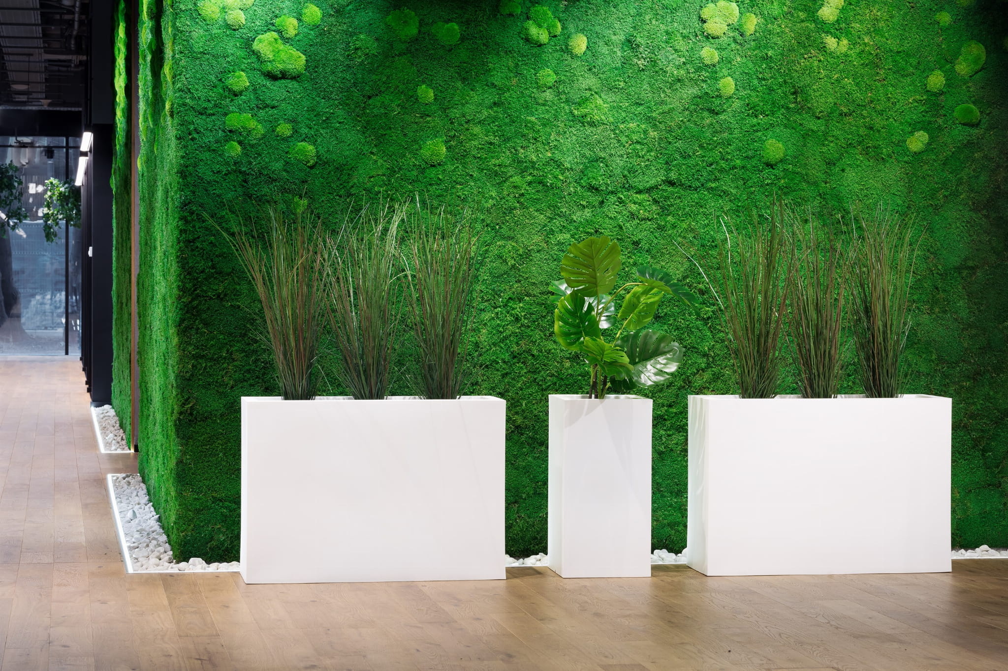 Plantenbak LONGERINO - binnen en buiten - 100x35x70cm - wit