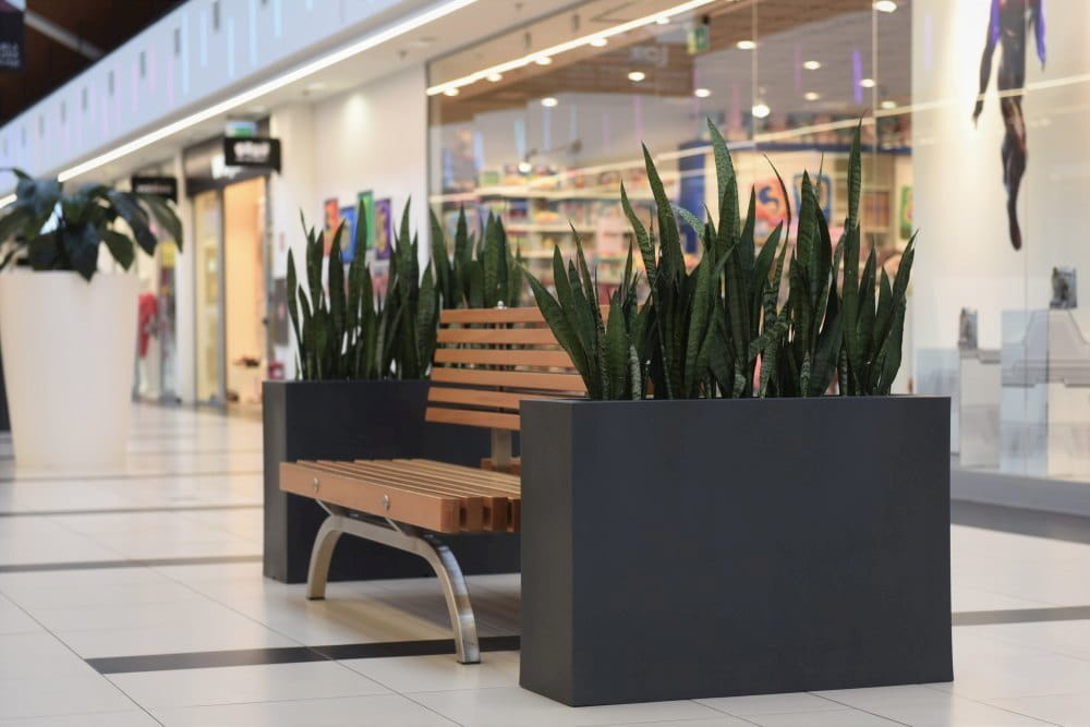 Plantenbak LONGERINO - binnen en buiten - 100x35x70cm - wit
