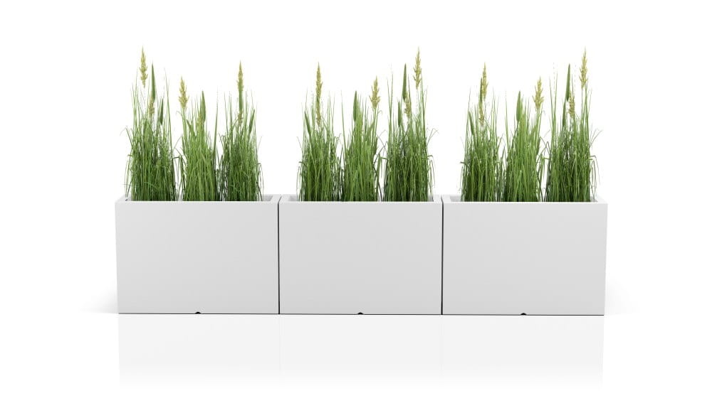 Plantenbak LONGERINO - binnen en buiten - 100x35x70cm - wit
