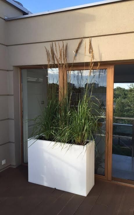 Plantenbak LONGERINO - binnen en buiten - 100x35x70cm - grijs