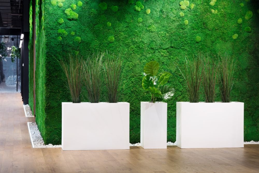 Plantenbak LONGERINO - binnen en buiten - 100x35x70cm - grijs