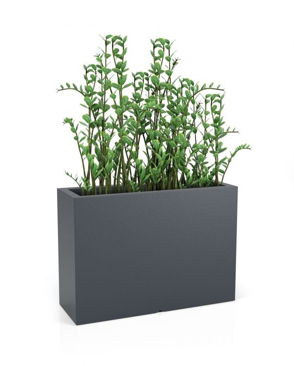 Plantenbak LONGERINO - binnen en buiten - 100x35x70cm - grijs