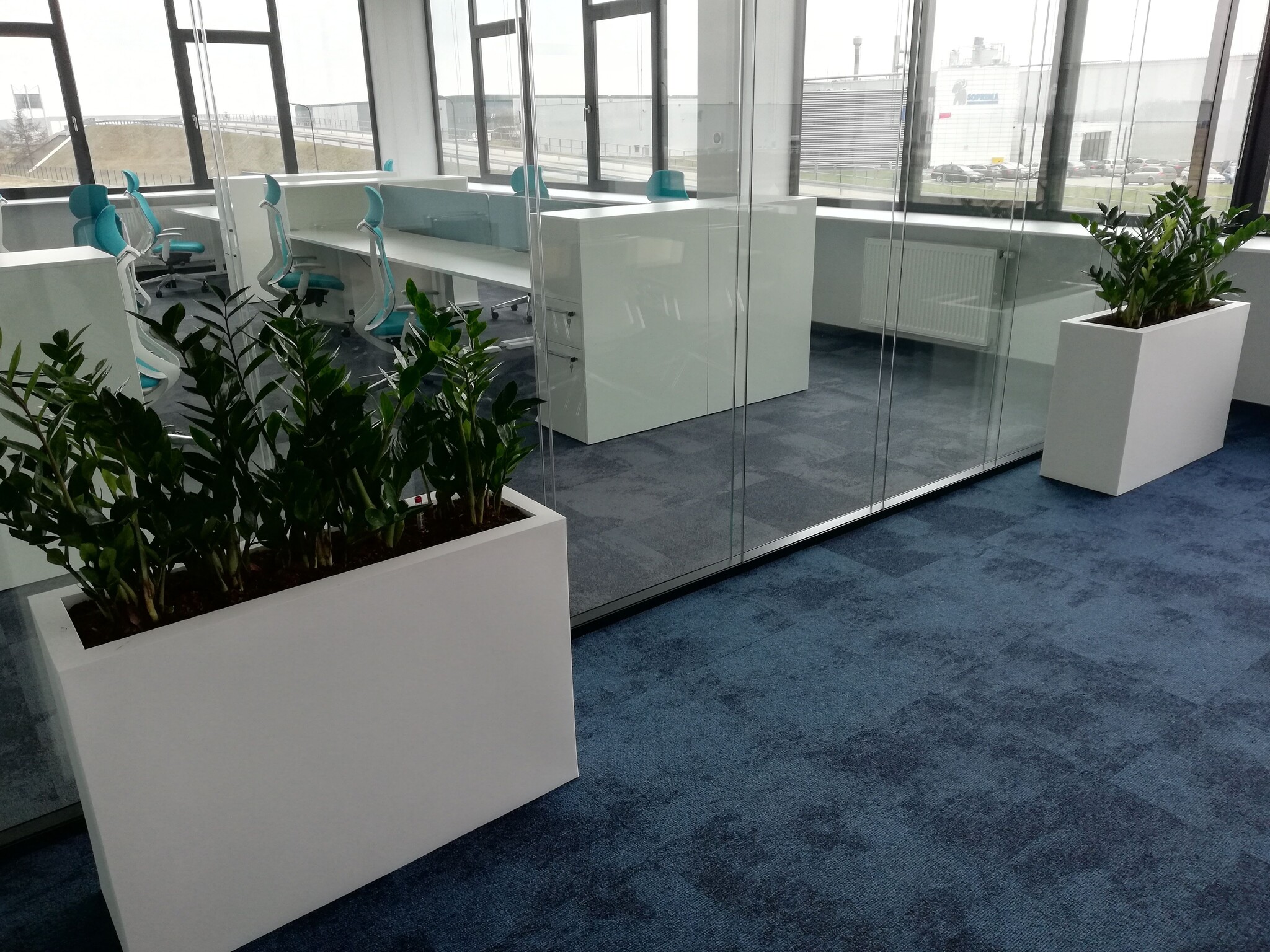 Plantenbak LONGERINO - binnen en buiten - 100x35x70cm - grijs
