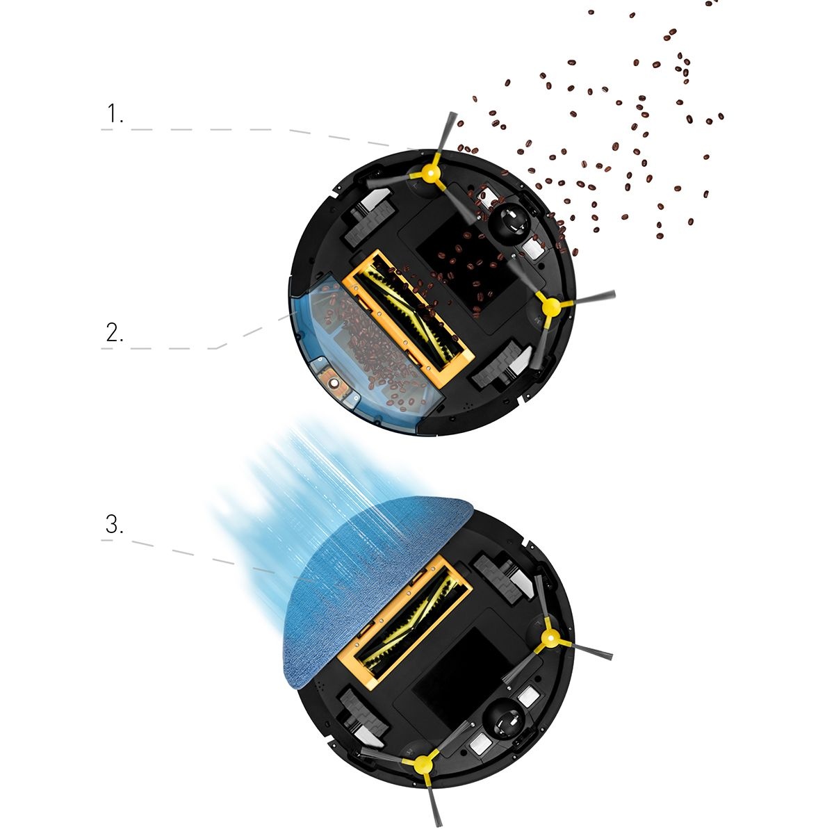 Robotstofzuiger WEBBER TANGO STAR - met dweil en UltraSCAN 360°laser
