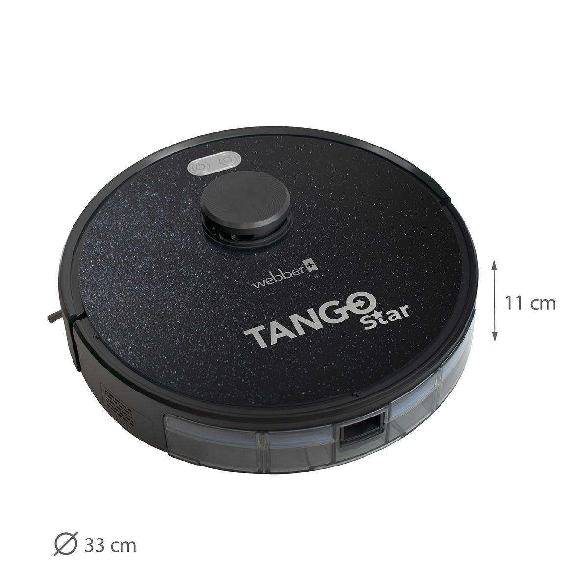 Robotstofzuiger WEBBER TANGO STAR - met dweil en UltraSCAN 360°laser