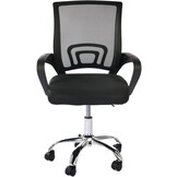 Bureaustoel - verstelbaar - ergonomisch - mesh - zwart