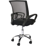 Bureaustoel - verstelbaar - ergonomisch - mesh - zwart
