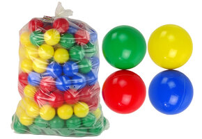 Ballenbak ballen - 200 stuks - rood, groen, geel en blauw