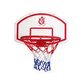 Basketbal net - 62x55x40cm - kunststof - wit, rood en blauw
