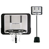 Basketbalpaal - 250 cm - hoogte verstelbaar - zwart, wit