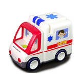 Ambulance speelgoed - 20x15x12 cm - interactief - met melodieën