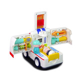 Ambulance speelgoed - 20x15x12 cm - interactief - met melodieën