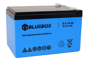 AGM accu BLUEBOX - 101x151x98mm - 12V 14Ah - blauw - gelaccu