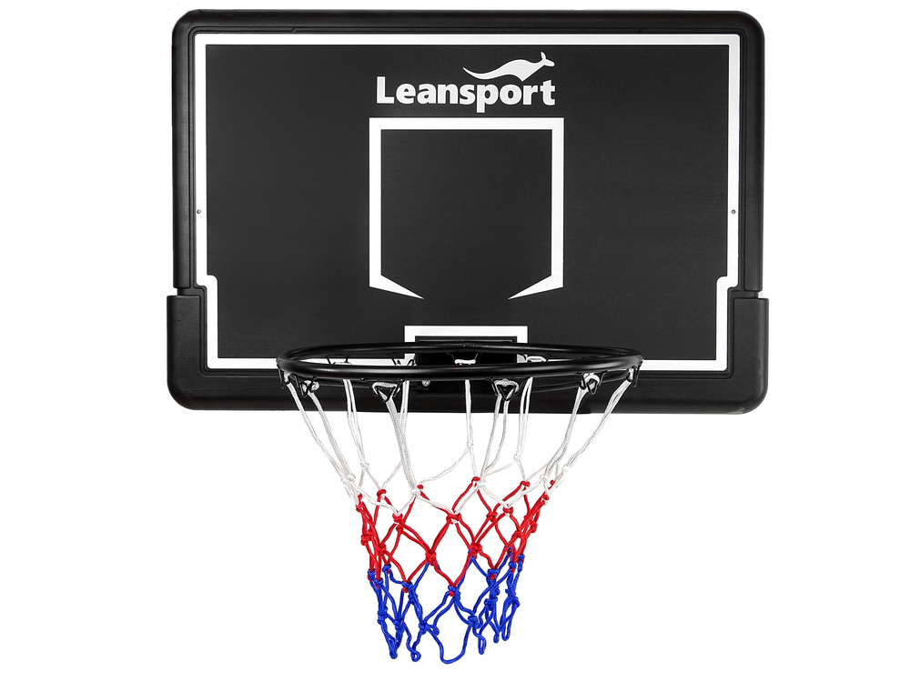 Basketbal net - 90x60x28cm - zwart, wit, rood en blauw