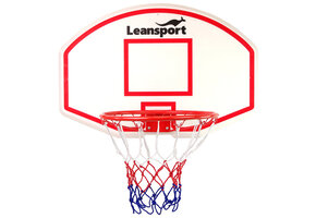 Basketbal net - 90x60x28cm - wit, rood en blauw