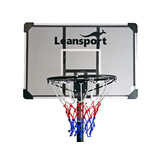Basketbalpaal - 108x74x305cm - op wielen - zwart
