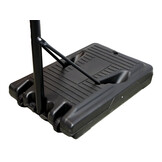 Basketbalpaal - 108x74x305cm - op wielen - zwart