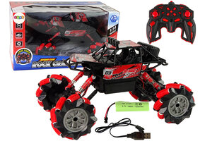 Bestuurbare auto - off-road buggy - R/C - 29x18x16cm - rood zwart