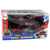 Bestuurbare auto - off-road buggy - R/C - 29x18x16cm - rood zwart