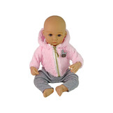 Babypop - 40x29 cm - met fopspeen - roze