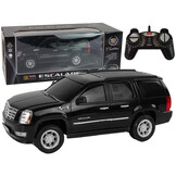 Bestuurbare auto - Cadillac Escalade - 30x13x15cm - LED lampen - zwart