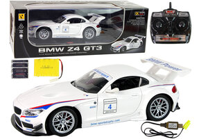 Bestuurbare auto - BMW Z4 - R/C - 31x9x13 cm - wit