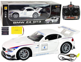 Bestuurbare auto - BMW Z4 - R/C - 31x9x13 cm - wit
