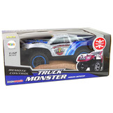 Bestuurbare auto - Truck Monster - R/C - 32x15x19cm - wit