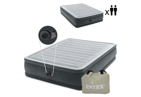 INTEX Luchtbed - 2 persoons - ingebouwde pomp - 203x152x46cm