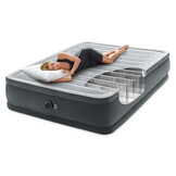 INTEX Luchtbed - 2 persoons - ingebouwde pomp - 203x152x46cm