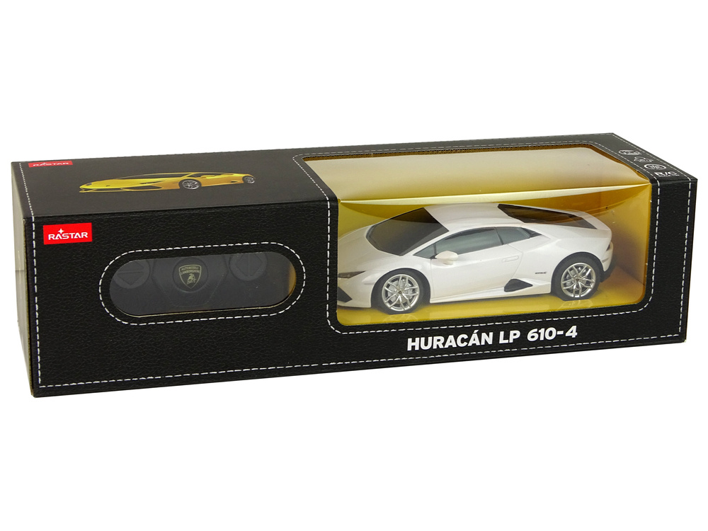 Bestuurbare auto - Lamborghini Huracan - R/C - 19x5x8cm - wit