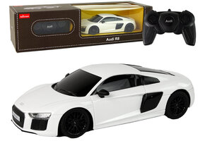 Bestuurbare Auto - Audi R8 - R/C - 18x5x8cm - wit