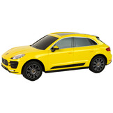 Bestuurbare auto - Porsche Macan Turbo - R/C - 19x7x7,5cm - geel
