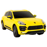 Bestuurbare auto - Porsche Macan Turbo - R/C - 19x7x7,5cm - geel