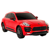 Bestuurbare auto - Porsche Macan Turbo - R/C - 19x7x7,5cm - rood