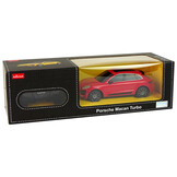 Bestuurbare auto - Porsche Macan Turbo - R/C - 19x7x7,5cm - rood