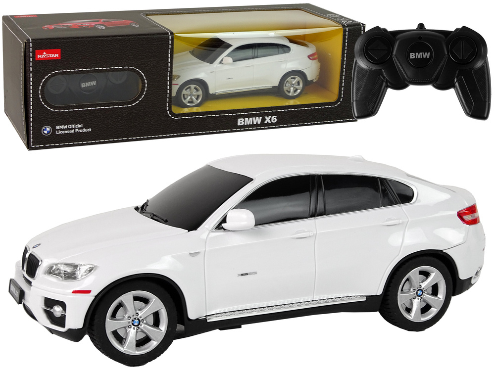 Bestuurbare Auto - BMW X6 - R/C - 20x7x8cm - wit