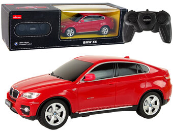 Bestuurbare auto - BMW X6 - R/C - 20x7x8cm - rood