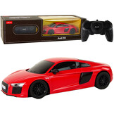 Bestuurbare Auto - Audi R8 - R/C - 18x5x8cm - rood