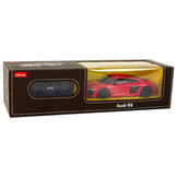 Bestuurbare Auto - Audi R8 - R/C - 18x5x8cm - rood